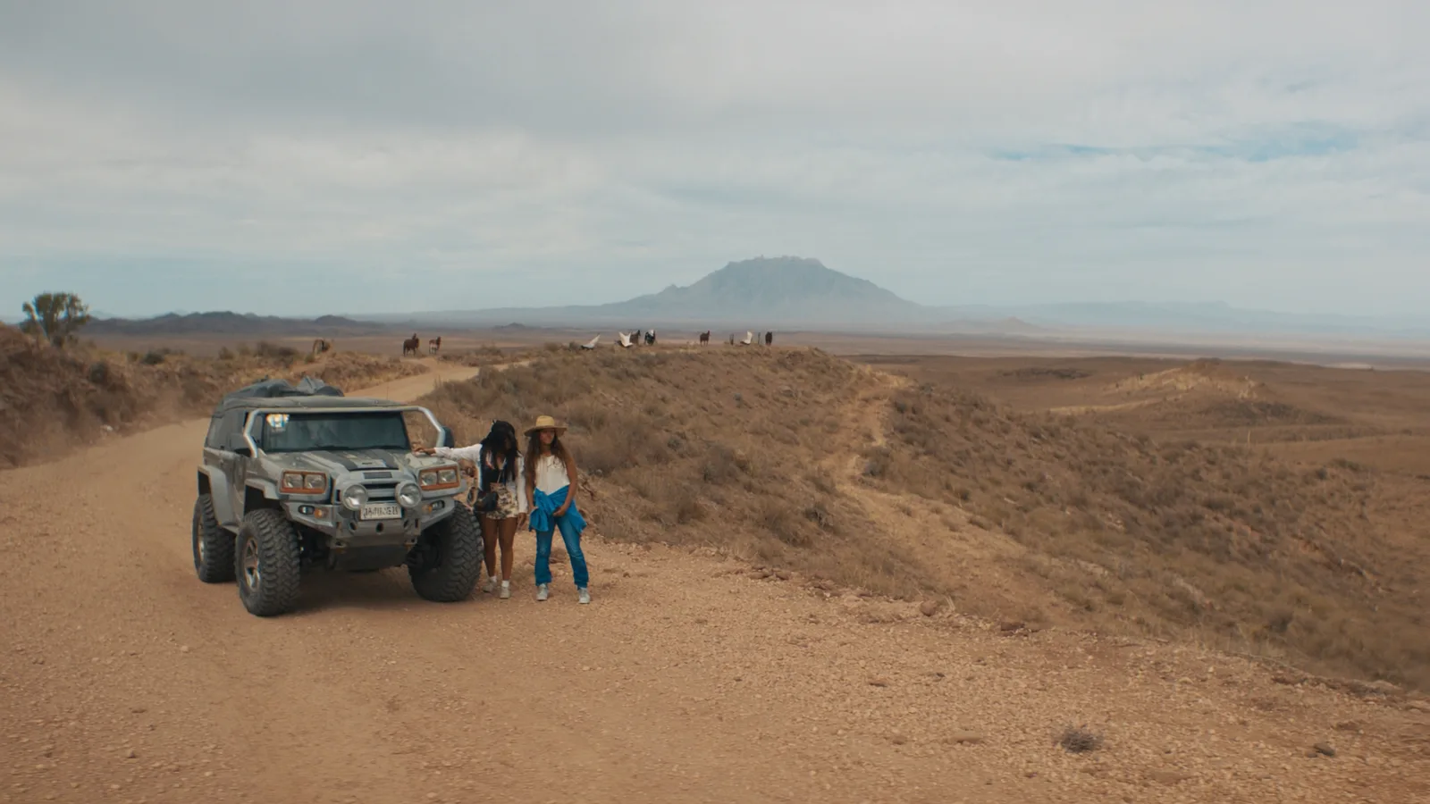 Travelers overlooking the Big Bend borderlands